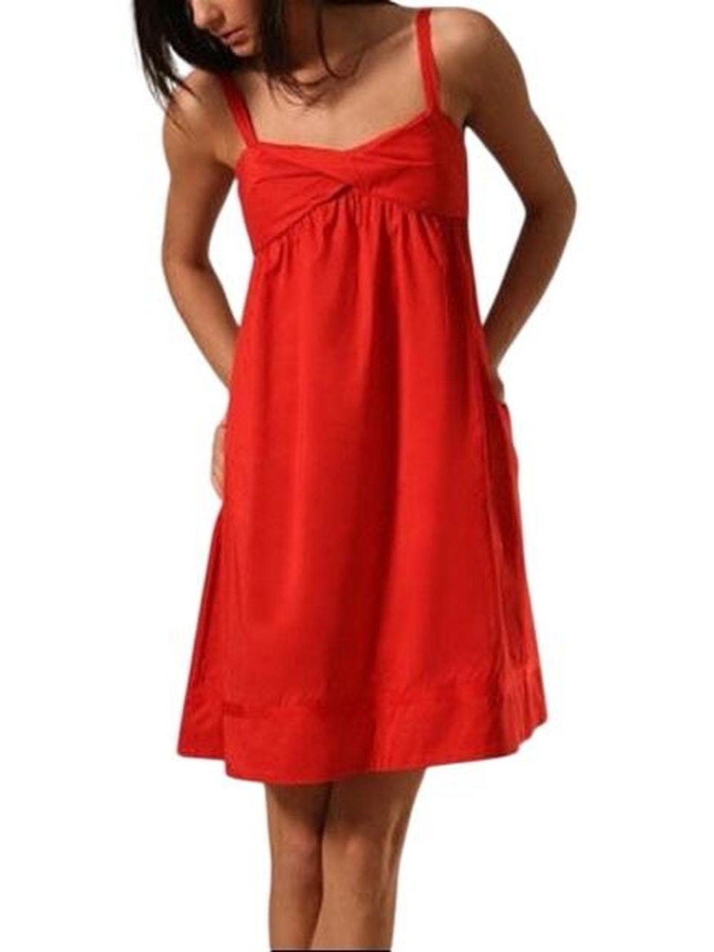 Diane Von Furstenberg Red Sleeveless Mini Dress